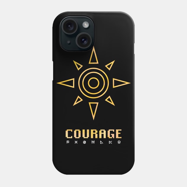 Digimon Crest of Courage Phone Case by Kaiserin