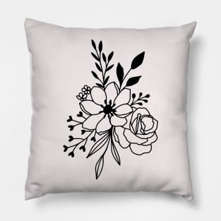 Minimalist Flowers Pillow