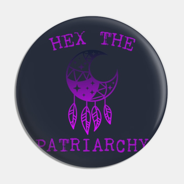 Hex The Patriarchy Femіnist Witch Funny Magical Mystical Magic Dreamcatcher Pin by Meteor77