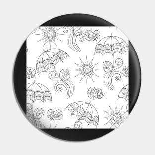 Noncolored Fairytale Weather Forecast Print Pin