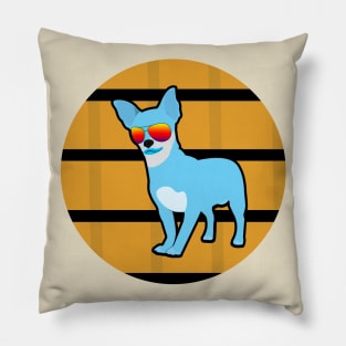 Blue Chihuahua Pillow