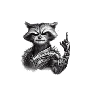 Rocket Raccoon Rock Sign T-Shirt