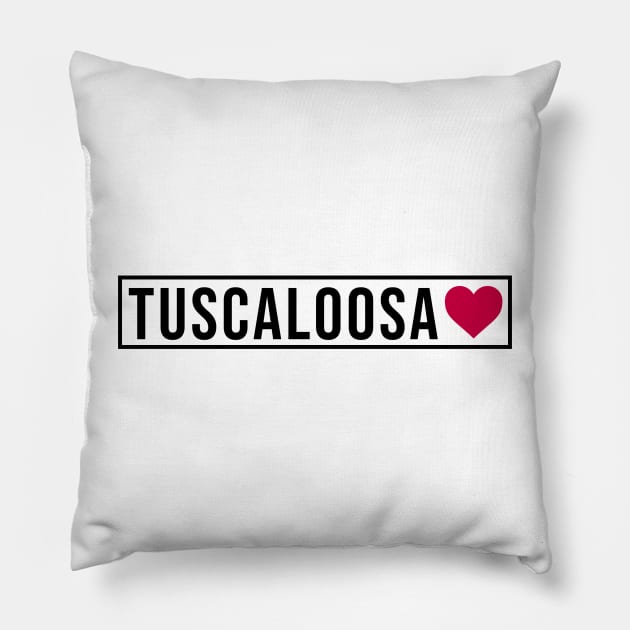 Tuscaloosa Alabama Sticker Pillow by Asilynn