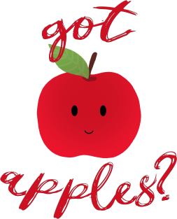 Got Apples? Deliciously Cute Smiley Happy Face Fruit Magnet