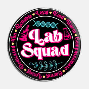 Pink Retro Lab Squad 2024 Pin