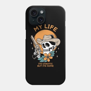 Cowboy Skull Head Phone Case