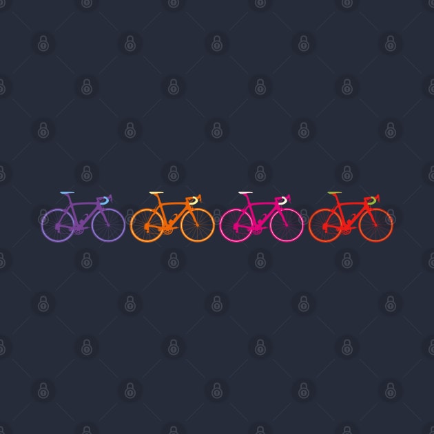 Bike Stripes Pop Art by sher00