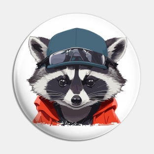 Raccoon Boy Pin