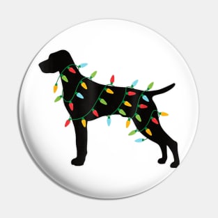 Cute Hungarian Christmas Lights With Santa Hat Dog Dad Mom Pin