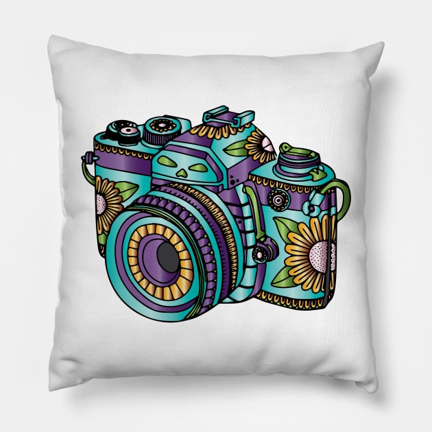 Nature Camera Pillow by AmazingArtMandi