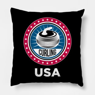 Curling USA Support the Team Pillow