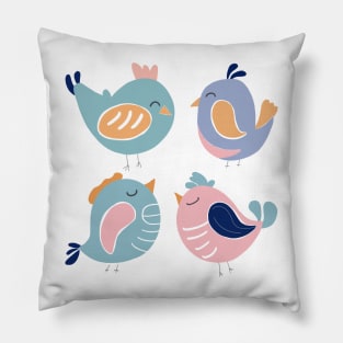 Cheerful birds Pillow