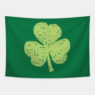 Green Crayon Shamrock for St Patricks Day Tapestry