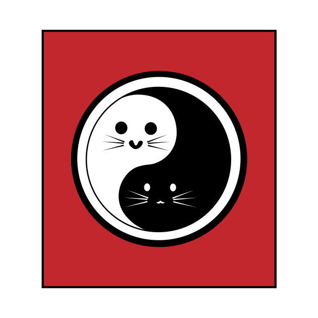 Yin Yang Cats by WildChed ArtisTee