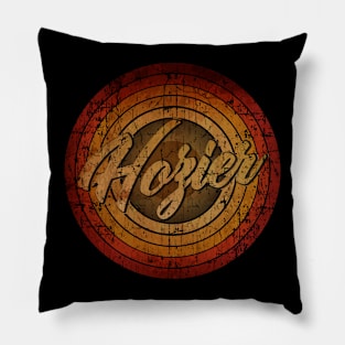 arjunthemaniac, Hozier circle vintage retro faded Pillow