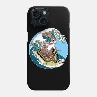 The Tortoise and the hare - Surfing Graphic Design Phone Case