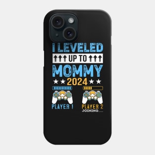 Leveled Up To Mommy 2024 Video Game Soon To Be Mom Est 2024 Phone Case