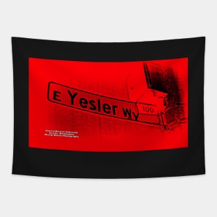 Yesler Way Jerky Seattle Washington by Mistah Wilson Photography Tapestry