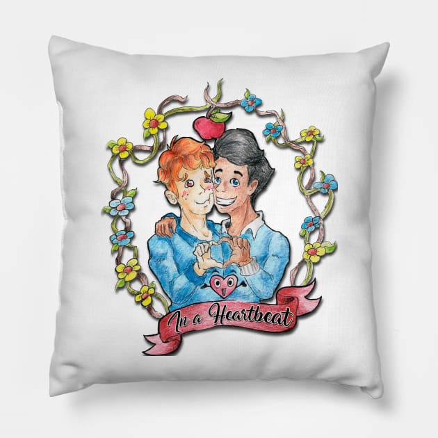 In a Heartbeat Fan art Pillow by MinosArt