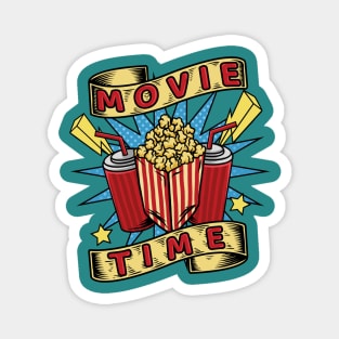 movie time pop art Magnet