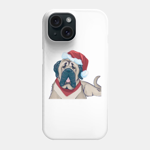 Cute Mastiff Drawing Phone Case by Play Zoo