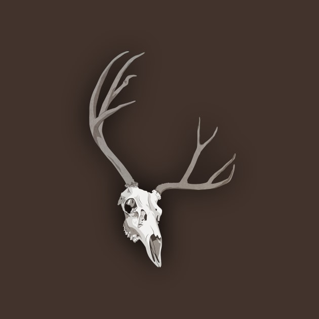 Stag Skull by DeadKiriyama