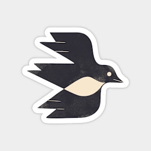 Minimal Blackbird No. 2 Magnet