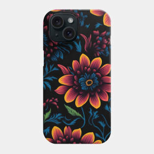 Seamless Flower Design Phone Case