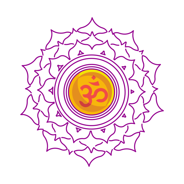 Sacred Om Symbol by Mighty Designs