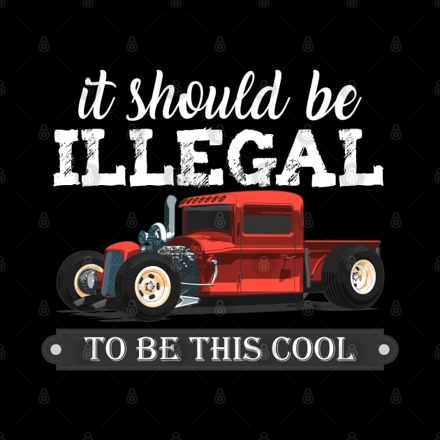 it should be illegal to be this cool funny red muscle car by OCEAN ART SHOP