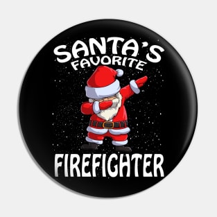 Santas Favorite Firefighter Christmas Pin