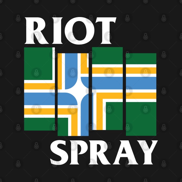 Riot Spray Tribute Tee by Gimmickbydesign
