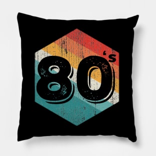 Vintage 1980 Retro Legendary, Birthday Pillow