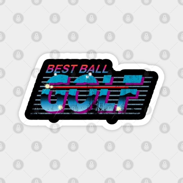 best ball golf retro Magnet by osvaldoport76