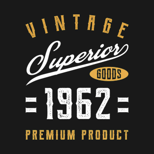 58th Birthday Gifts Vintage Premium 1962 T-Shirt