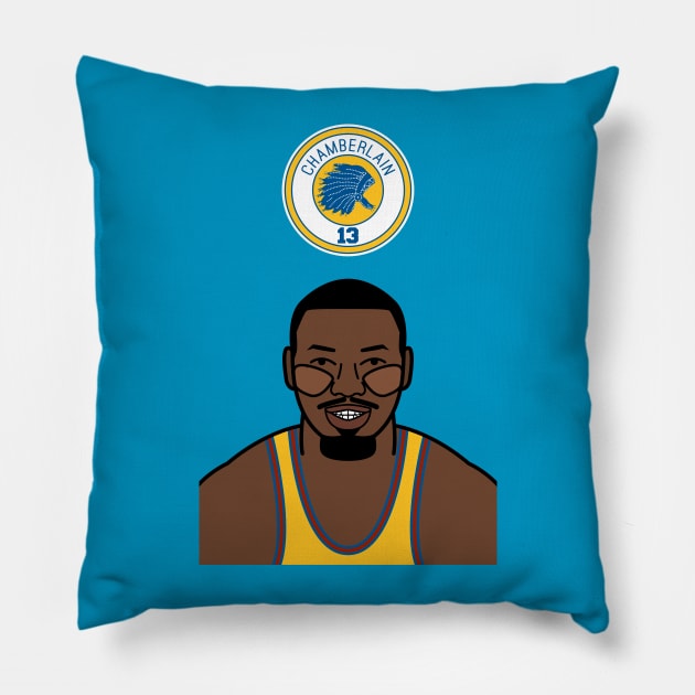 Wilt Chamberlain (Warriors) Pillow by whereismyhomephoto