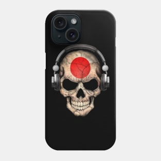 Dark Skull Deejay with Japanese Flag Phone Case