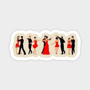 Elegant Dancers Magnet