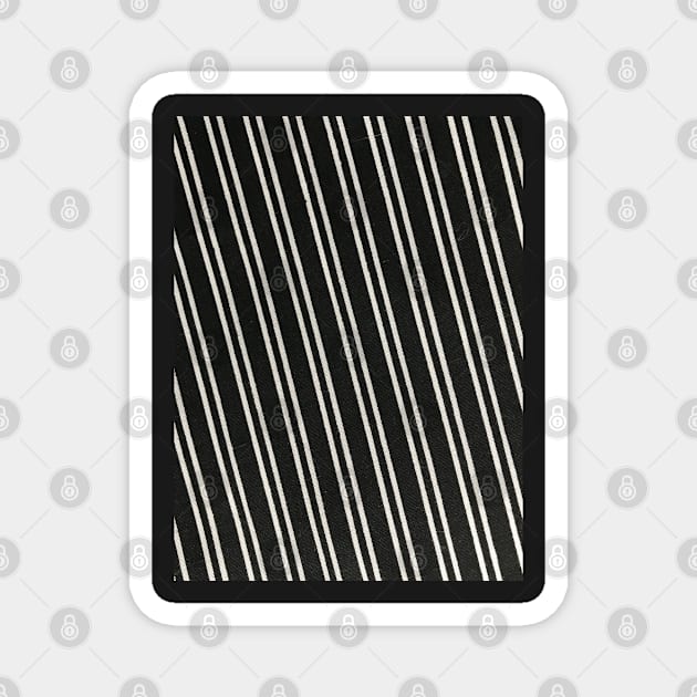 Black and white zebra stripes Magnet by Khala