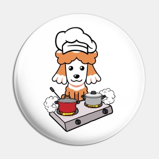 Funny poodle is cooking Pin