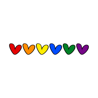 LGBT hearts flag T-Shirt