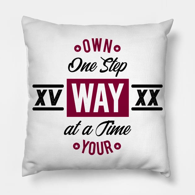 Own Your Way Pillow by notami