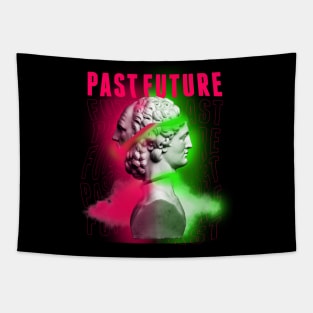 Janus Mythology Vaporwave Pink and Green 2 Tapestry