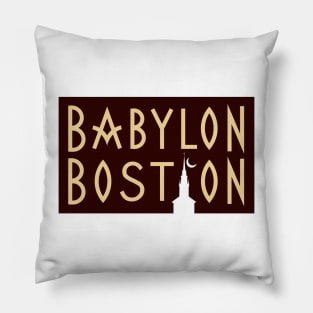 Babylon Boston Theme for Light Backgrounds Pillow