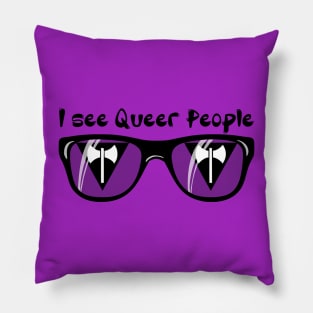 Lesbian Pride Sunglasses - Queer People Pillow