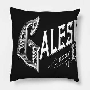 Vintage Galesburg, IL Pillow