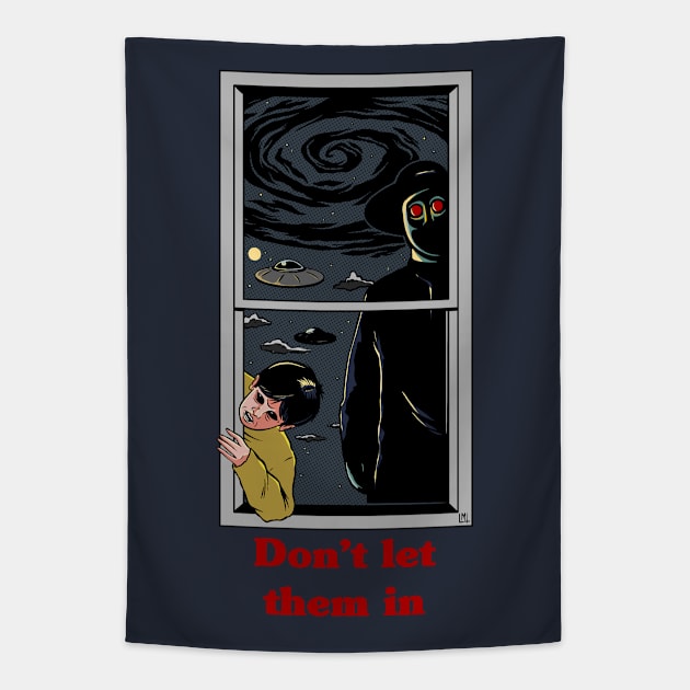 Don't Let Them In Tapestry by LoudMouthThreads