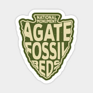 Agate Fossil Beds National Monument name arrowhead Magnet