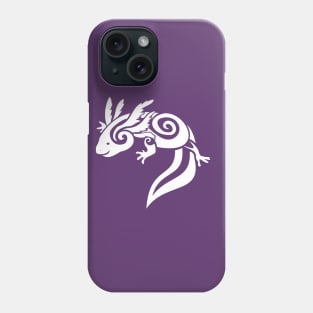 White Axolotl Tribal Phone Case