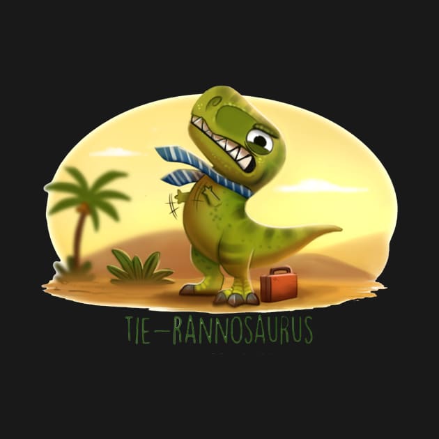 Tie - Rannosaurus by ajaydesign